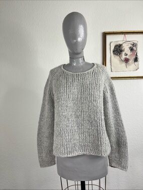 The Fisher Project Lofty Merino Shoelace Cable Sweater by Eileen Fisher